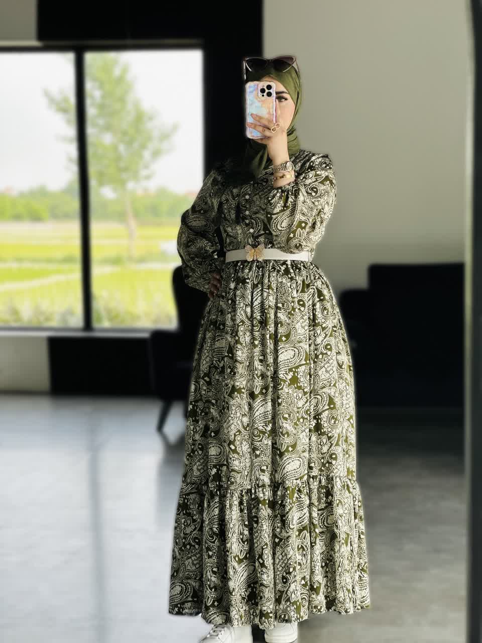 پیراهن ساحلی ترمه