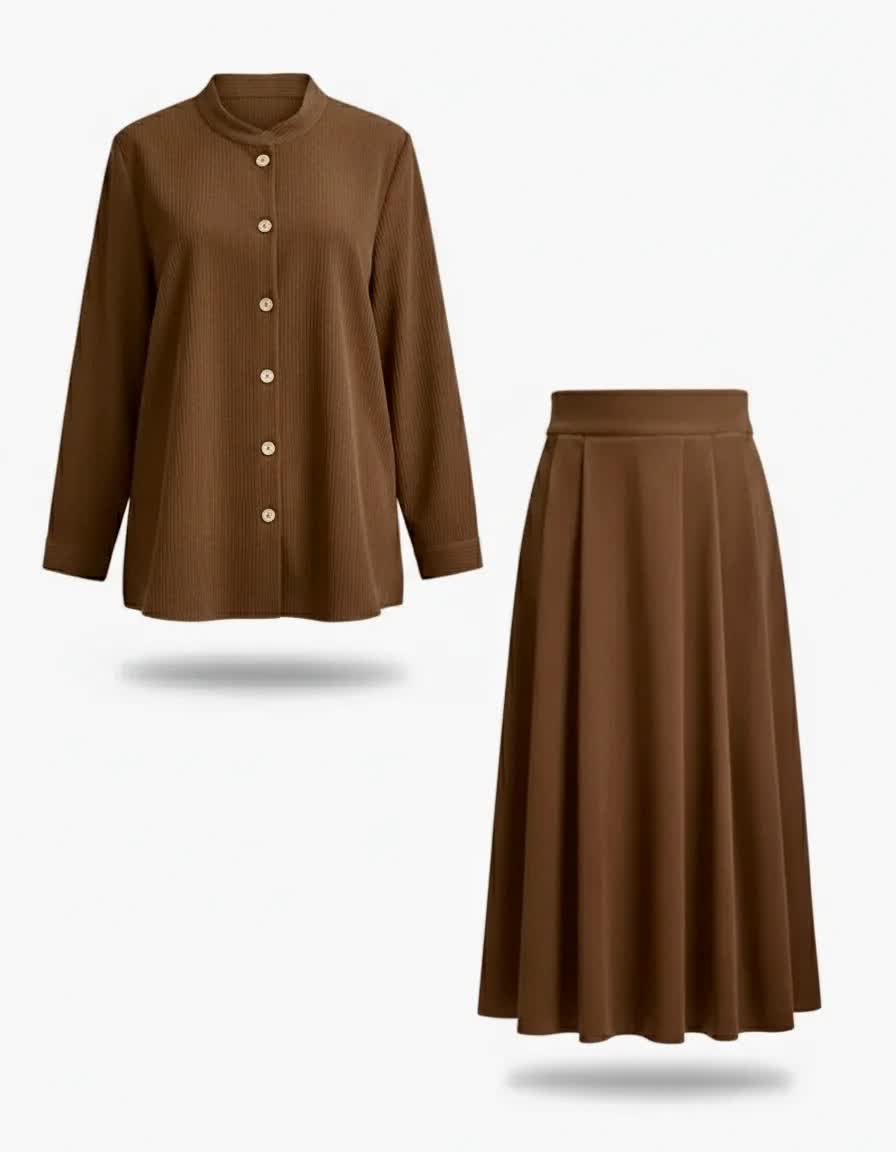 تونیک دامن شتری