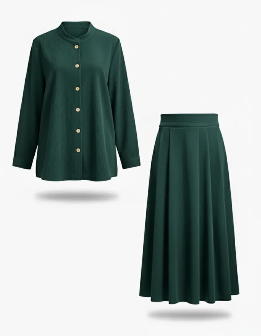 تونیک دامن زمردی