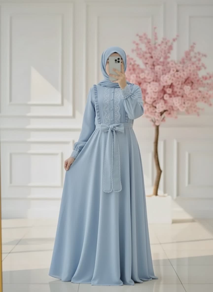 دل آرا آبی آسمانی